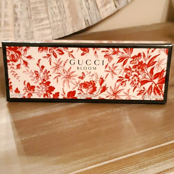 Gucci Bath & Body Nib Gucci Bloom Perfumed Soap Set Sealed In Box